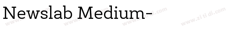 Newslab Medium字体转换